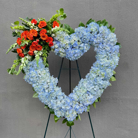 Butterfly Kiss Heart Wreath